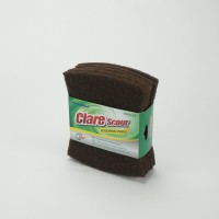 Bow-Tie Shape Household Cleaning Abrasive Brown Scour Pad Scouring Pad